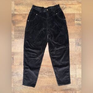 Vintage 80’s Gitano Corduroy Pleated Front Ultra High-Waist
